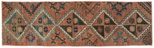 Vintage Turkish Runner Rug Zakara
