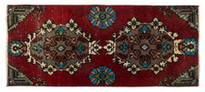 Vintage Turkish Runner Rug Kavaza