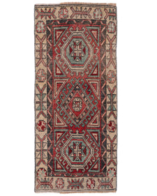 Vintage Turkish Runner Rug Celole