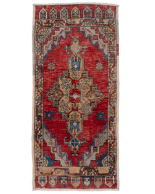 Vintage Turkish Runner Rug Felana