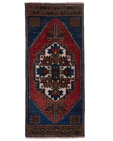 Vintage Turkish Runner Rug Meleine