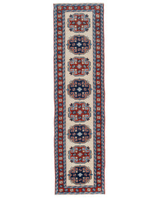 Vintage Turkish Runner Rug Peola