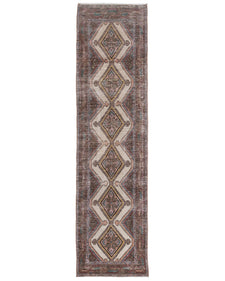 Vintage Turkish Runner Rug Felaone