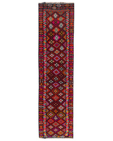 Vintage Turkish Runner Rug Velove