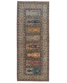 Vintage Turkish Runner Rug Nalana
