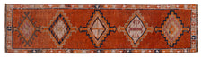 Vintage Turkish Runner Rug Omae