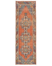 Vintage Turkish Runner Rug Telona