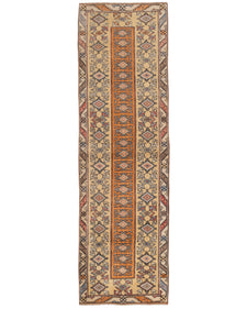 Vintage Turkish Runner Rug Dalele