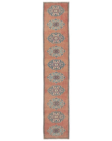 Vintage Turkish Runner Rug Zarella