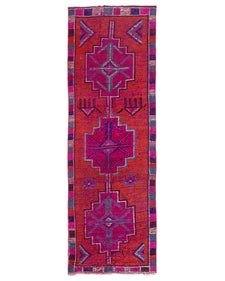 Vintage Turkish Runner Rug Belure