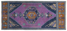 Vintage Turkish Runner Rug Harril