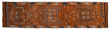 Vintage Turkish Runner Rug Doreli