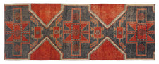 Vintage Turkish Runner Rug Paeli