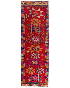 Vintage Turkish Runner Rug Talole