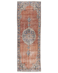 Vintage Turkish Runner Rug Teone