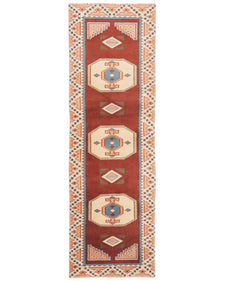 Vintage Turkish Runner Rug Rerio
