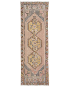 Vintage Turkish Runner Rug Felare