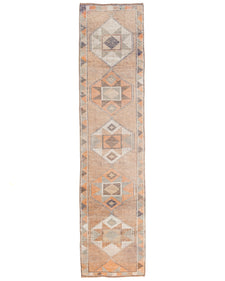 Vintage Turkish Runner Rug Deleve