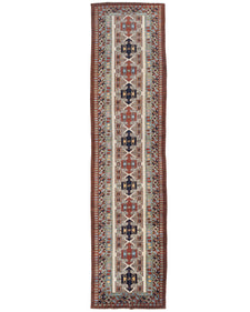 Vintage Turkish Runner Rug Molole