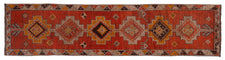 Vintage Turkish Runner Rug Sarim