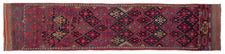 Vintage Turkish Runner Rug Usira