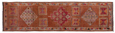 Vintage Turkish Runner Rug Nesel