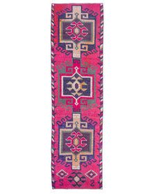Vintage Turkish Runner Rug Relaela