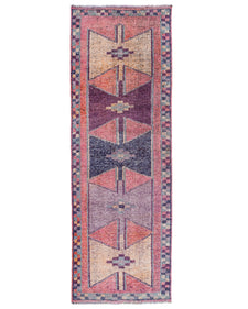 Vintage Turkish Runner Rug Relaone