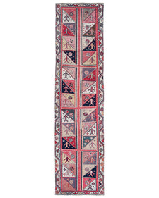 Vintage Turkish Runner Rug Caona