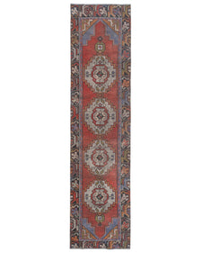 Vintage Turkish Runner Rug Ralele