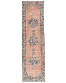 Vintage Turkish Runner Rug Caene