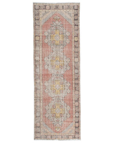Vintage Turkish Runner Rug Celaele