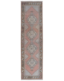 Vintage Turkish Runner Rug Lelena