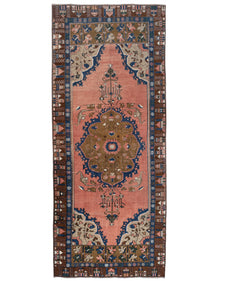 Vintage Turkish Runner Rug Telure