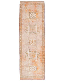 Vintage Turkish Runner Rug Siala