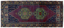 Vintage Turkish Runner Rug Rasafi