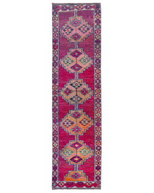 Vintage Turkish Runner Rug Deola