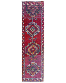 Vintage Turkish Runner Rug Melole