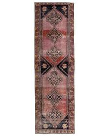 Vintage Turkish Runner Rug Felene