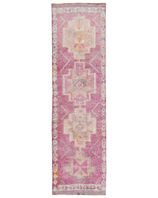 Vintage Turkish Runner Rug Piane