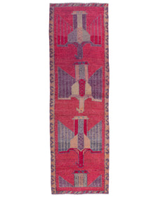 Vintage Turkish Runner Rug Melaona