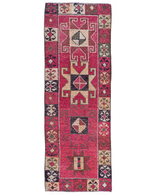 Vintage Turkish Runner Rug Beina