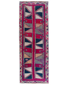 Vintage Turkish Runner Rug Colana