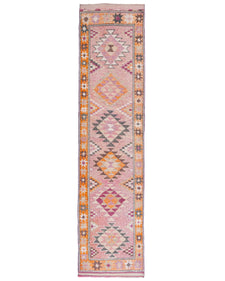 Vintage Turkish Runner Rug Maola