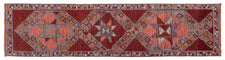Vintage Turkish Runner Rug Parel