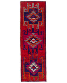 Vintage Turkish Runner Rug Velaola