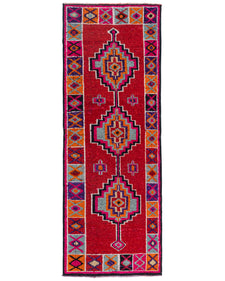Vintage Turkish Runner Rug Saola