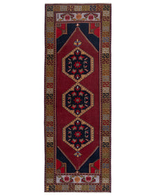 Vintage Turkish Runner Rug Seola