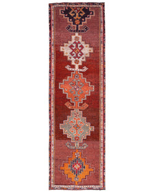 Vintage Turkish Runner Rug Gusita