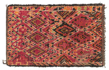 Vintage Moroccan Rug Abreisred